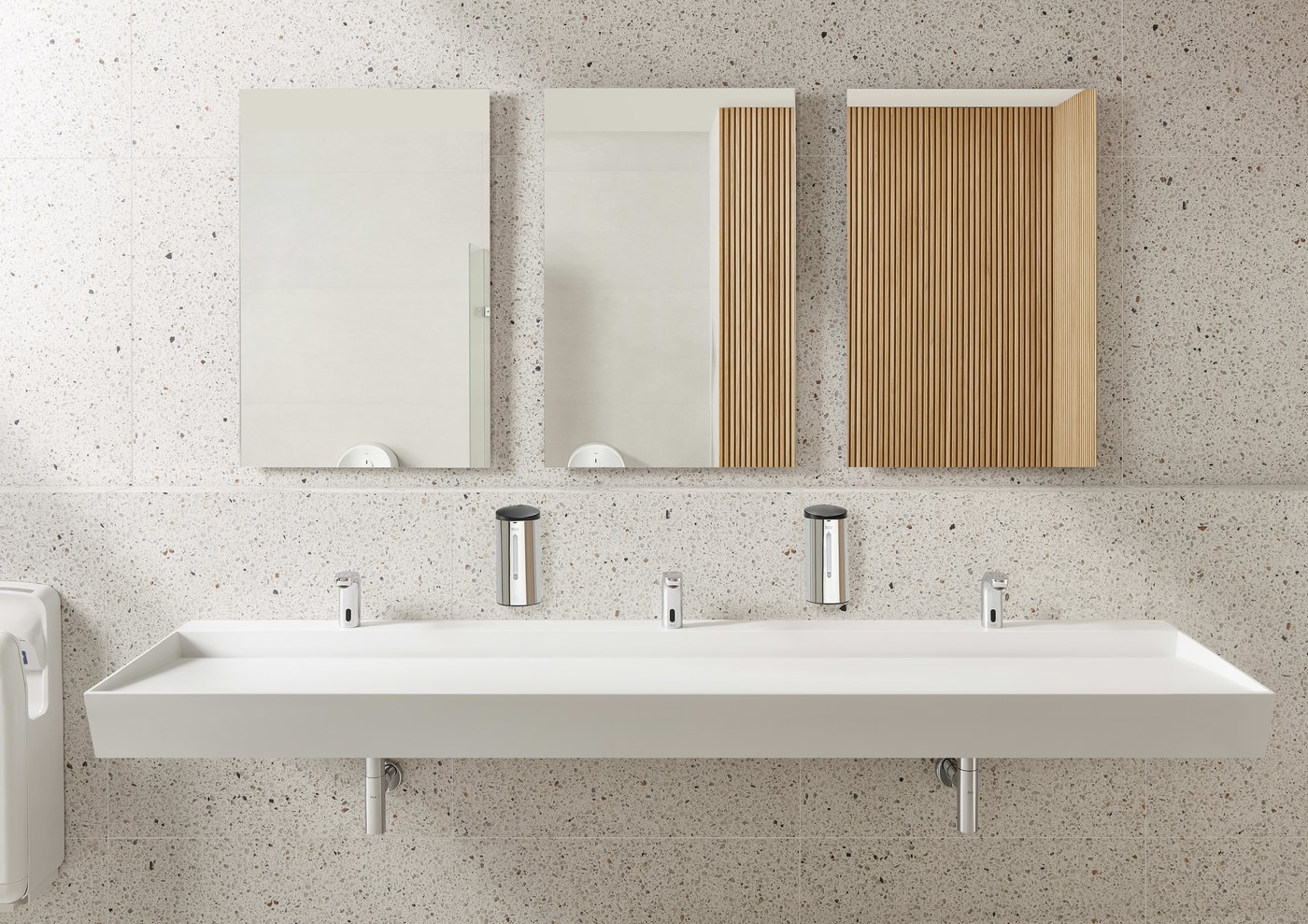 Roca L20 — robinetterie électronique lavabo