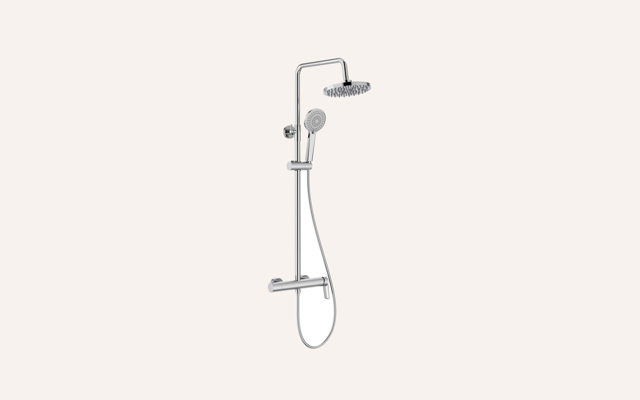 Roca Vega Plus Round — colonne de douche chrome