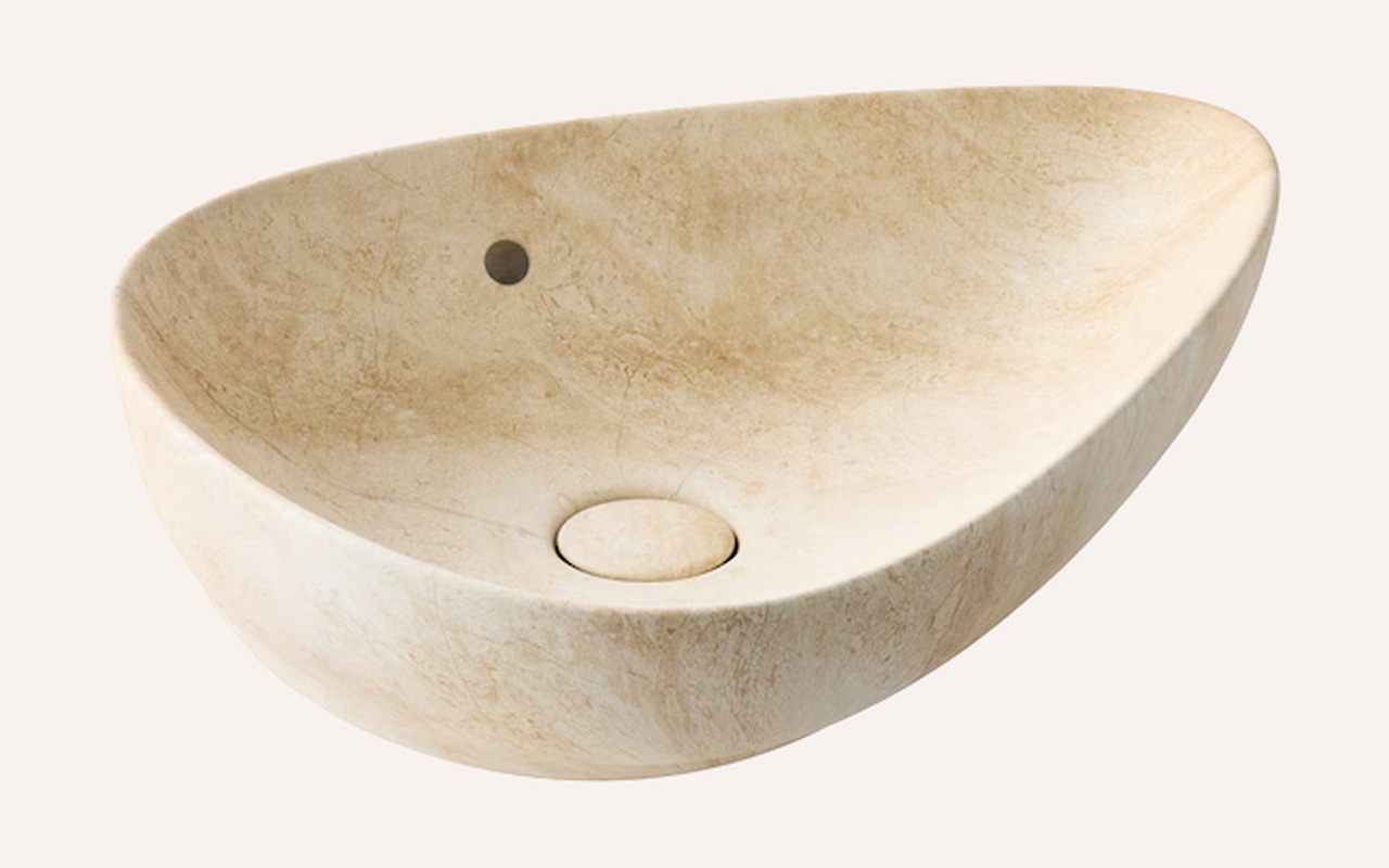 Vasque travertin sable 56 cm